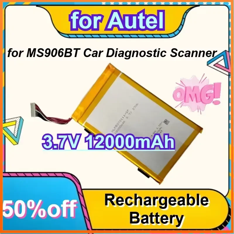 3.7V 12000mAh for Autel MS906S MS906BT Car Diagnostic Scanner Li-Polymer Battery
3.7V 12000mAh for Autel MS906S MS906BT Car Diagnostic Scanner Li-Polymer Battery