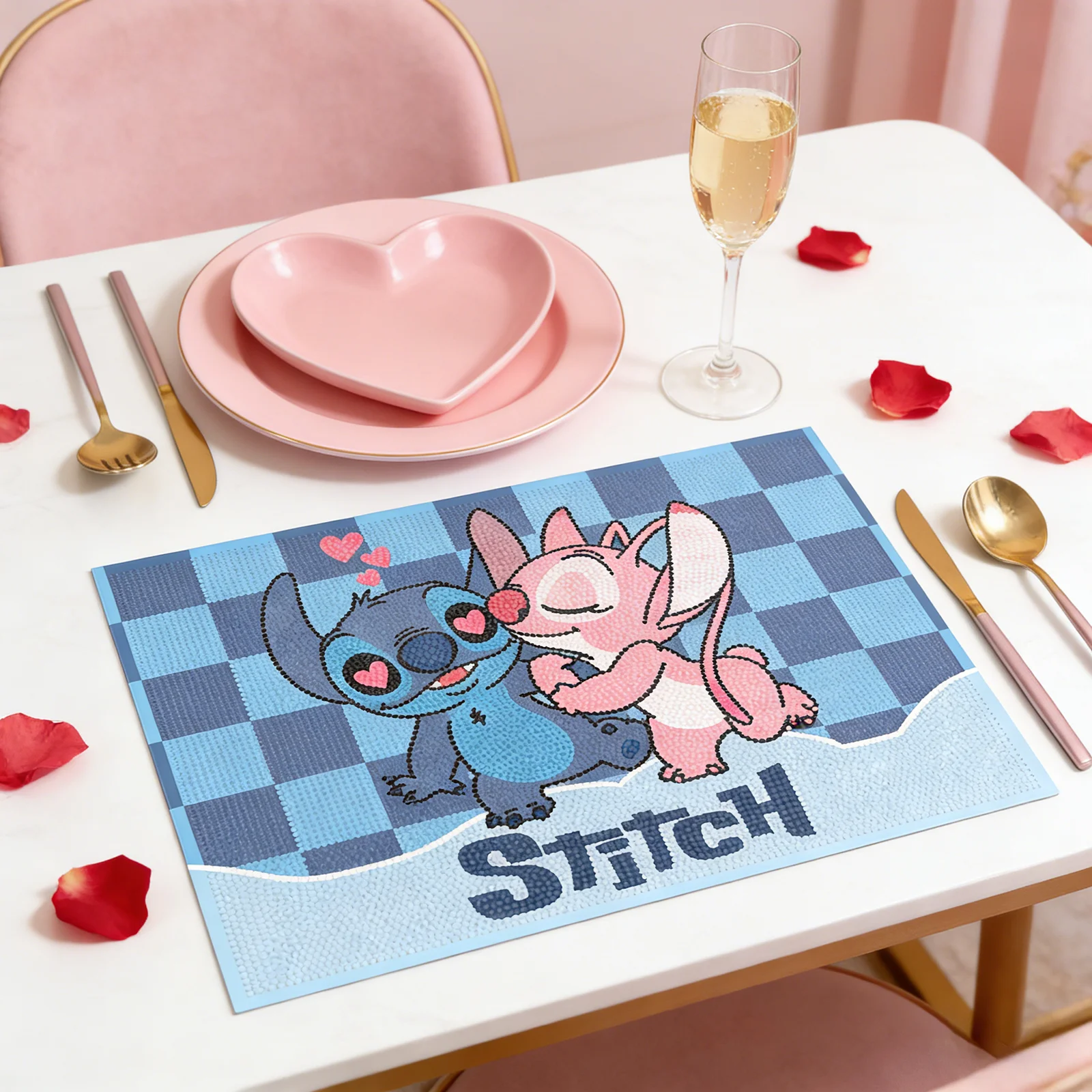 New Arrival DIY Diamond Art Placemat Cartoon Stitch Angel Pattern Desk Decoration Waterproof Table Mat for Kids Home Dining
New Arrival DIY Diamond Art Placemat Cartoon Stitch Angel Pattern Desk Decoration Waterproof Table Mat for Kids Home Dining