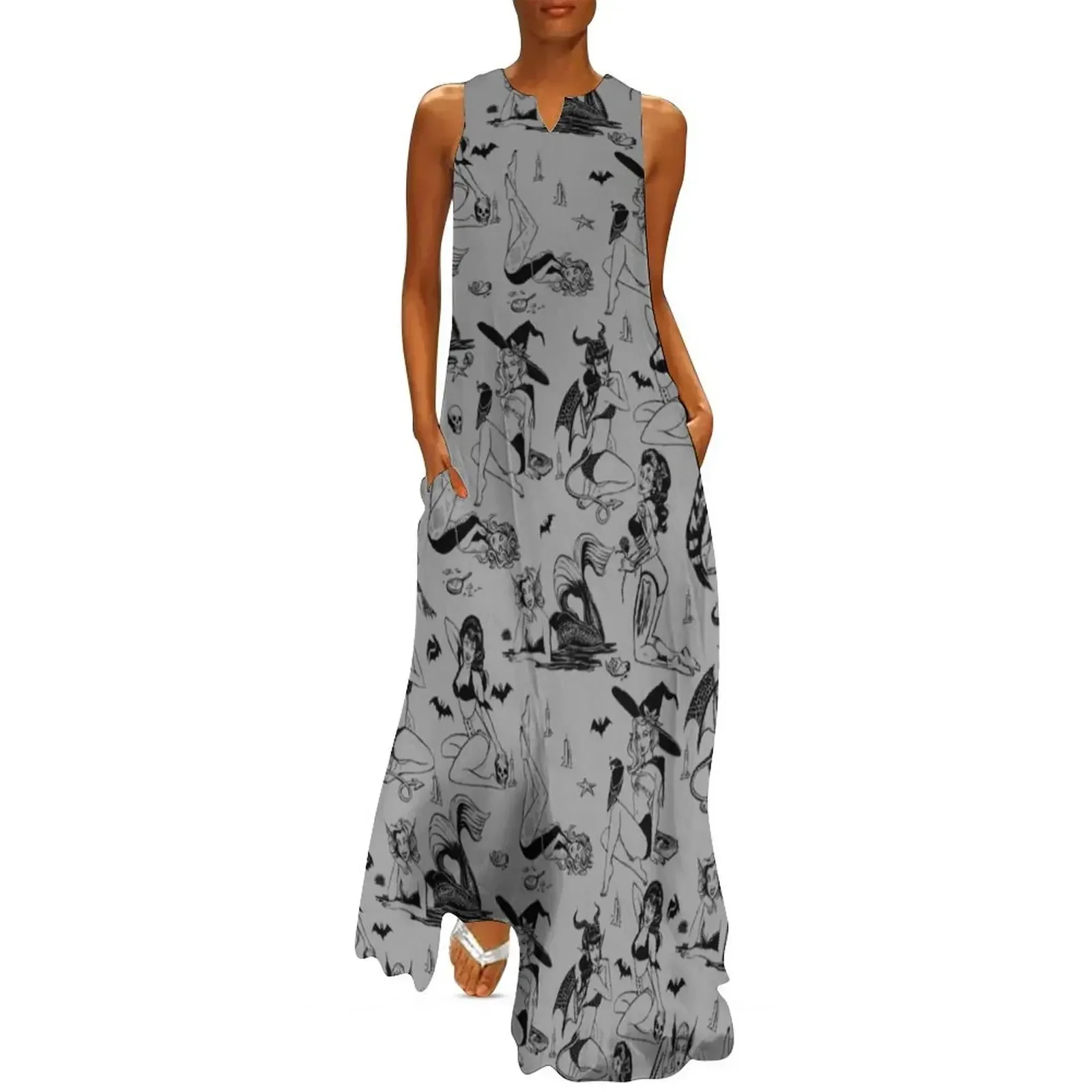Monster Girl Pinups - Gray Long Dress dresses for special events dress women summer Casual dresses birthday dress
Monster Girl Pinups - Gray Long Dress dresses for special events dress women summer Casual dresses birthday dress