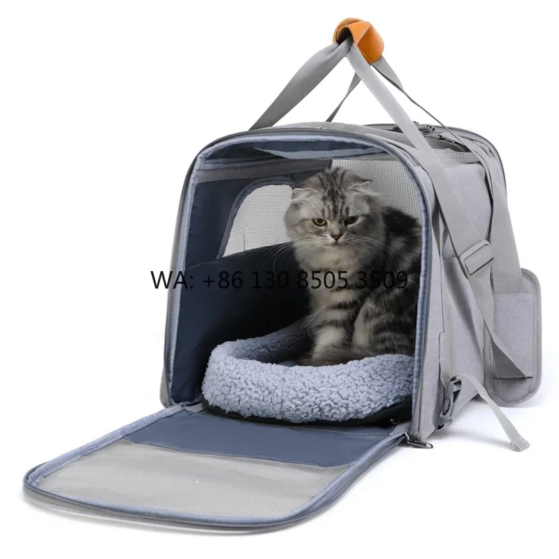Fashionable Single Shoulder Dog Backpack Foldable Portable Square Oxford Material Outdoor Pet Travel Eco-friendly 5KG Zipper
Fashionable Single Shoulder Dog Backpack Foldable Portable Square Oxford Material Outdoor Pet Travel Eco-friendly 5KG Zipper