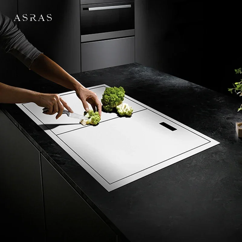 ASRAS новая кухонная мойка с двойной крышкой, скрытая одиночная, большой размер, нержавеющая сталь 304, толщина 4 мм, матовая кухонная мойка ручной работы
ASRAS новая кухонная мойка с двойной крышкой, скрытая одиночная, большой размер, нержавеющая сталь 304, толщина 4 мм, матовая кухонная мойка ручной работы