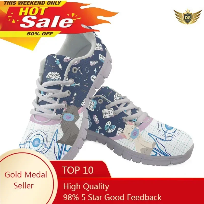 Casual Women Flat Shoes Cartoon Cat Veterinary Print Mesh Sneakers Teen Girls Comfortable Footwear Zapatillas Mujer
Casual Women Flat Shoes Cartoon Cat Veterinary Print Mesh Sneakers Teen Girls Comfortable Footwear Zapatillas Mujer