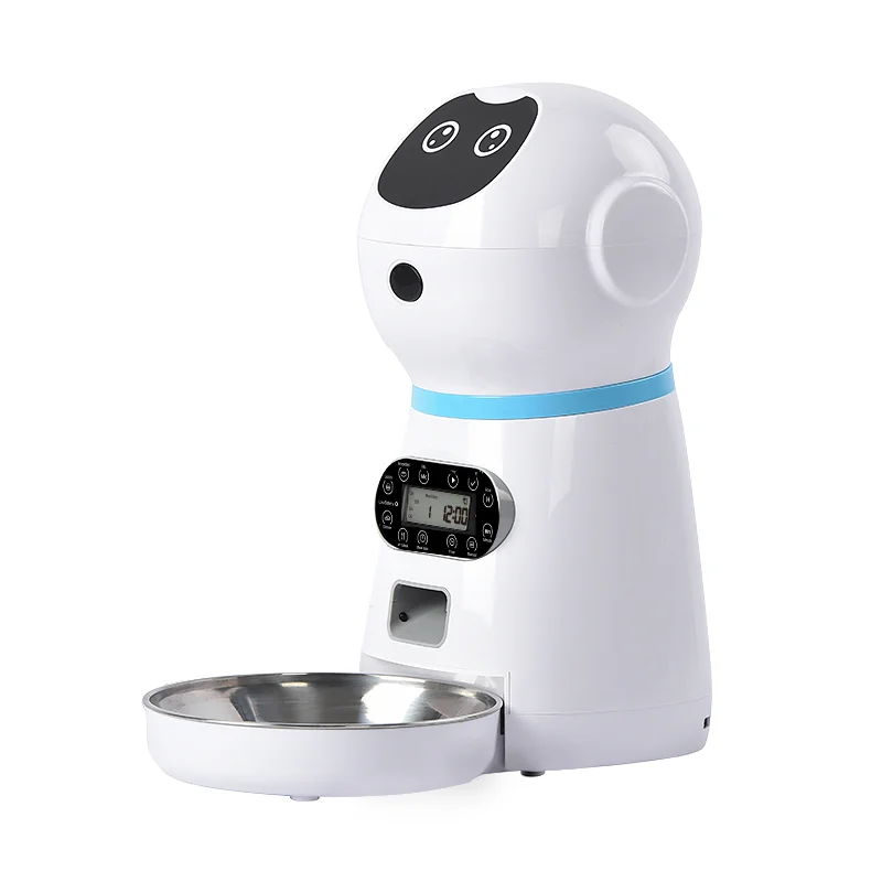 Hot Selling Automatic Pet Feeder Robot Design Voice Record Dog Cat Pet Bowls Smart Pet Feeder
Hot Selling Automatic Pet Feeder Robot Design Voice Record Dog Cat Pet Bowls Smart Pet Feeder