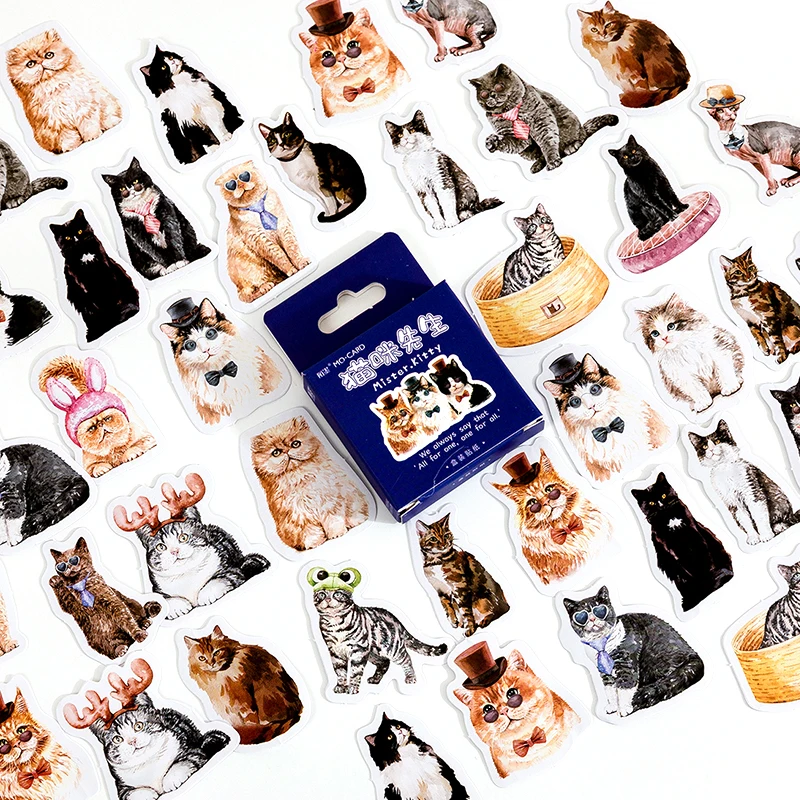 46 Sheets Cat Series Stickers Creative Decorative Stickers Magazine Stickers Scrapbook Stickers Stationery Gift Stickers
46 Sheets Cat Series Stickers Creative Decorative Stickers Magazine Stickers Scrapbook Stickers Stationery Gift Stickers