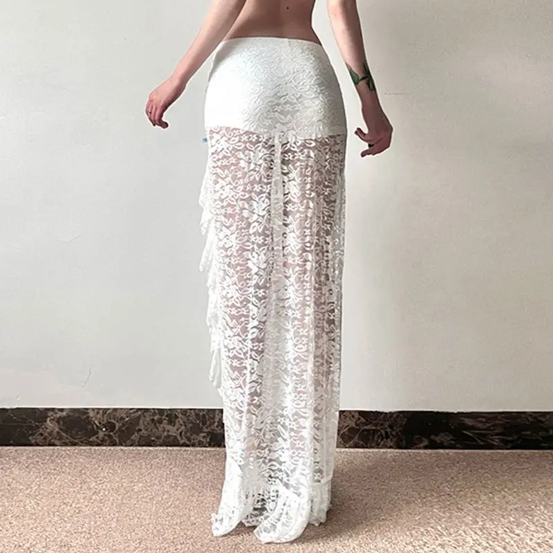 Topanoma Women Skirts French Style Elegant Lace Patchwork Split Slim Bow Ruffles Sweet Elegant Fashion Long Skirt Ladies Party
Topanoma Women Skirts French Style Elegant Lace Patchwork Split Slim Bow Ruffles Sweet Elegant Fashion Long Skirt Ladies Party