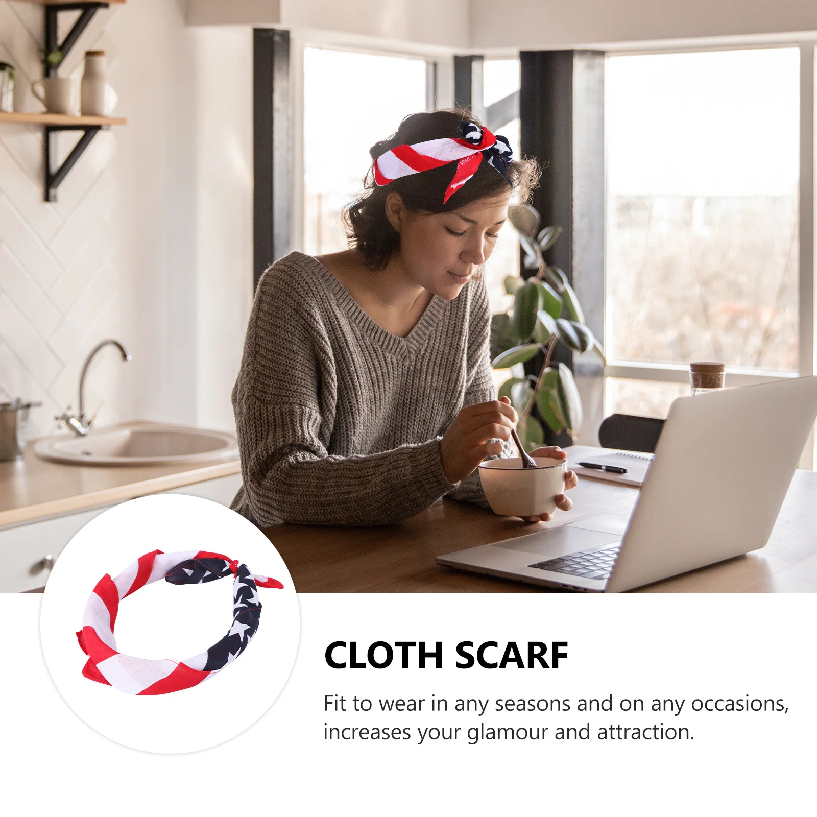 Vintage Headband Elastic Cloth Kerchief Square Printed Scarf For Women Neck Accessory For Women Halloween Dance 
Vintage Headband Elastic Cloth Kerchief Square Printed Scarf For Women Neck Accessory For Women Halloween Dance