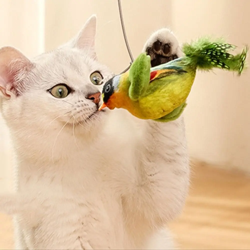 Cute Squeaky Simulation Bird Cat Toys Chirping Electric Interactive Pet Toy Pet Supplies Funny Plush Bird Toy For Cat
Cute Squeaky Simulation Bird Cat Toys Chirping Electric Interactive Pet Toy Pet Supplies Funny Plush Bird Toy For Cat