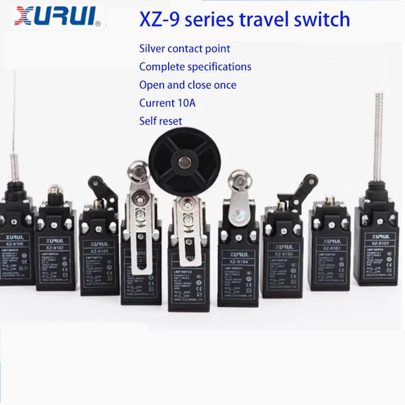 Серия XZ9, концевой выключатель хода XZ-9011 XZ-9110A XZ-9102R, самосброс, роликовый рычаг, тип лифта, NO NC10A, 6A, 380 В переменного тока
Серия XZ9, концевой выключатель хода XZ-9011 XZ-9110A XZ-9102R, самосброс, роликовый рычаг, тип лифта, NO NC10A, 6A, 380 В переменного тока