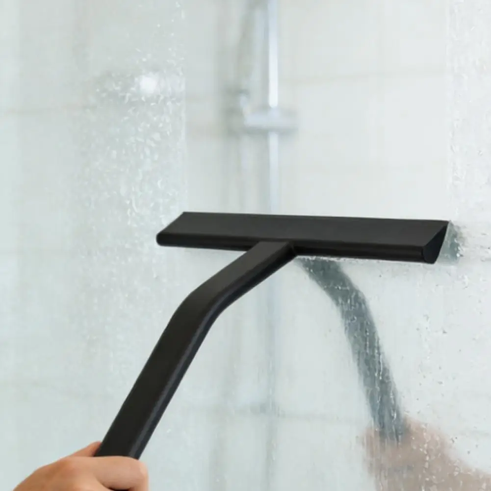 Streak Free Silicone Squeegee with Built-in Hook Matte Black Shower Scraper for Glass Doors Mirrors Tiles Car Windshield Tool
Streak Free Silicone Squeegee with Built-in Hook Matte Black Shower Scraper for Glass Doors Mirrors Tiles Car Windshield Tool