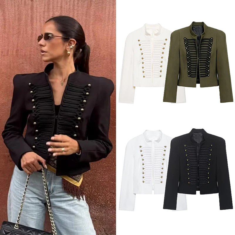Women's Blazer Jacket 2026 New Long-Sleeve Fitted Blazer Shoulder Pads Fashion Chic Stylish Ladies Jacket
Women's Blazer Jacket 2026 New Long-Sleeve Fitted Blazer Shoulder Pads Fashion Chic Stylish Ladies Jacket