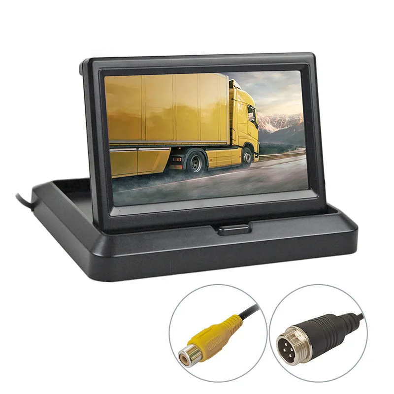DIYKIT 5inch AHD IPS 1024x600 RCA/4Pin Foldabel Rear View Car Monitor Backup Monitor for AHD Camera CVBS Car Camera
DIYKIT 5inch AHD IPS 1024x600 RCA/4Pin Foldabel Rear View Car Monitor Backup Monitor for AHD Camera CVBS Car Camera