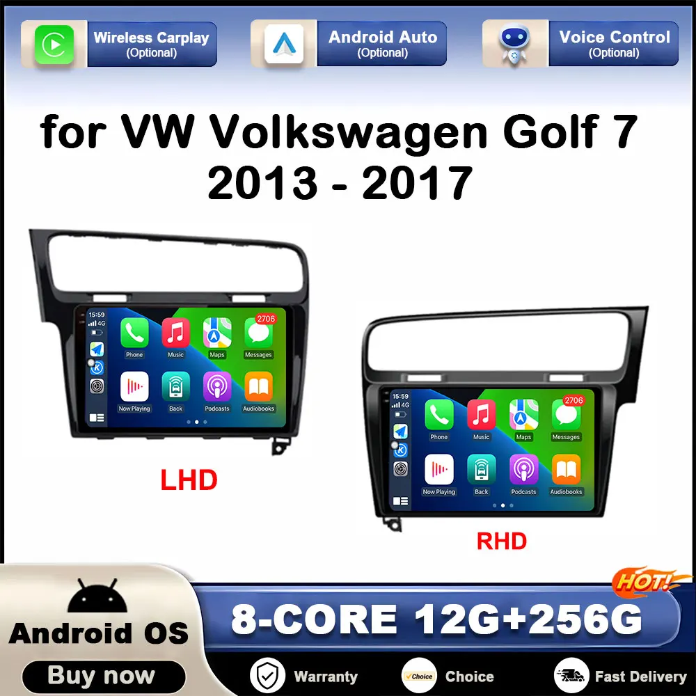 Car Video Multimedia Player GPS Navigation for VW Volkswagen Golf 7 2013 2014 - 2017 Touch Screen DSP Stereo Wireless Carplay BT
Car Video Multimedia Player GPS Navigation for VW Volkswagen Golf 7 2013 2014 - 2017 Touch Screen DSP Stereo Wireless Carplay BT