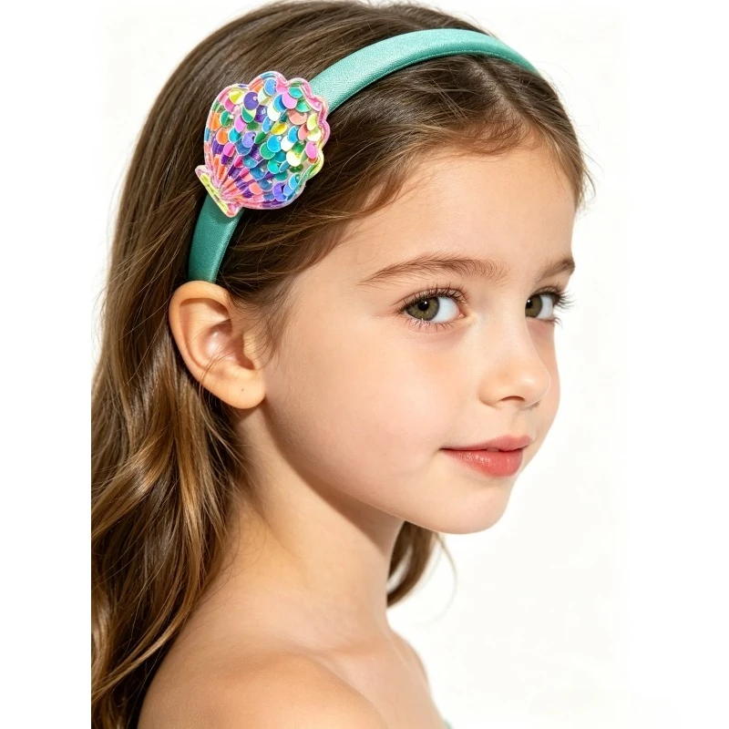 Rainbow Sequin Mermaid Shell Headband – Sparkly Hair Accessory for Girls, Costume Party, Birthday & Dress-Up Play
Rainbow Sequin Mermaid Shell Headband – Sparkly Hair Accessory for Girls, Costume Party, Birthday & Dress-Up Play
