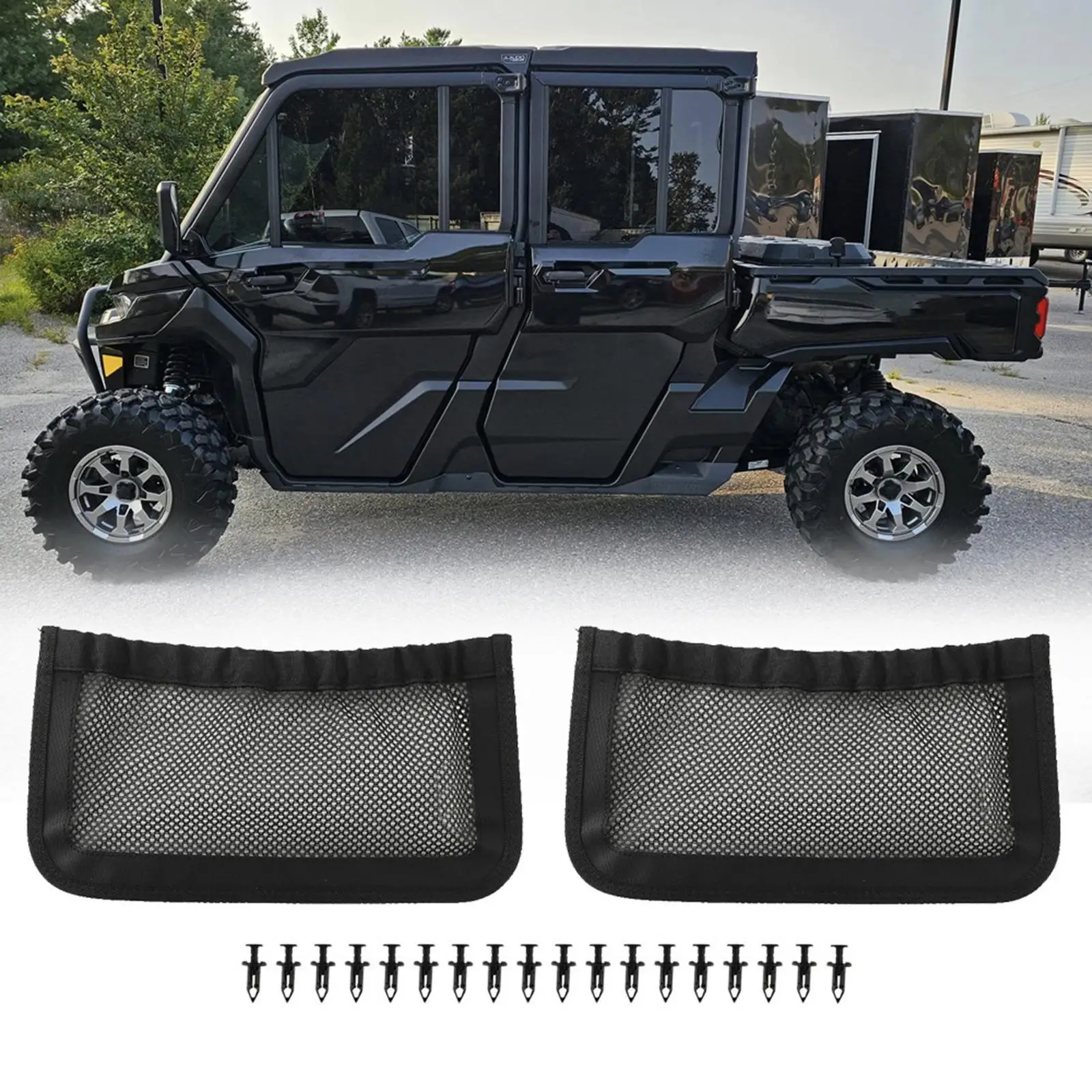 2 Pieces 715003019 Rear Backrest Storage Net Sturdy Attachment Direct Replace Rear Seat Organizer Black for Defender
2 Pieces 715003019 Rear Backrest Storage Net Sturdy Attachment Direct Replace Rear Seat Organizer Black for Defender