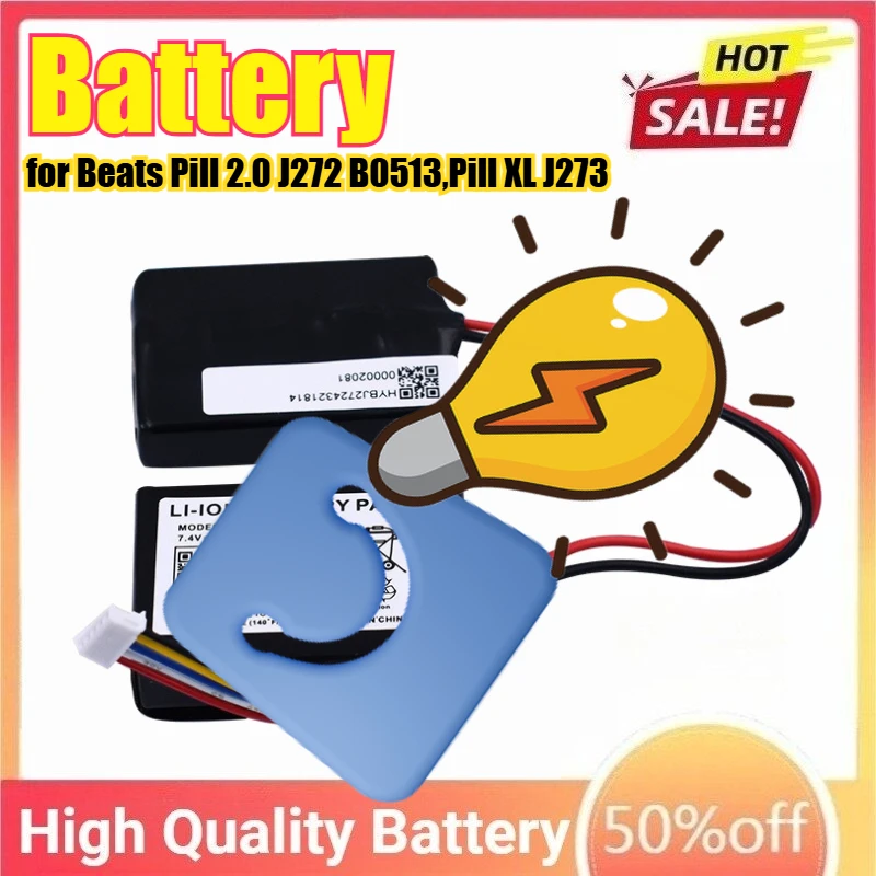 Replacement Battery for Beats Pill 2.0 J272 B0513 , Pill XL J273 Speaker Battery
Replacement Battery for Beats Pill 2.0 J272 B0513 , Pill XL J273 Speaker Battery
