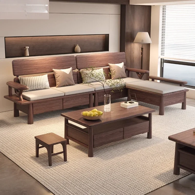New Chinese black walnut sofa, home living room 2024 new solid wood Zen modern Chinese sofa, storage furniture
New Chinese black walnut sofa, home living room 2024 new solid wood Zen modern Chinese sofa, storage furniture