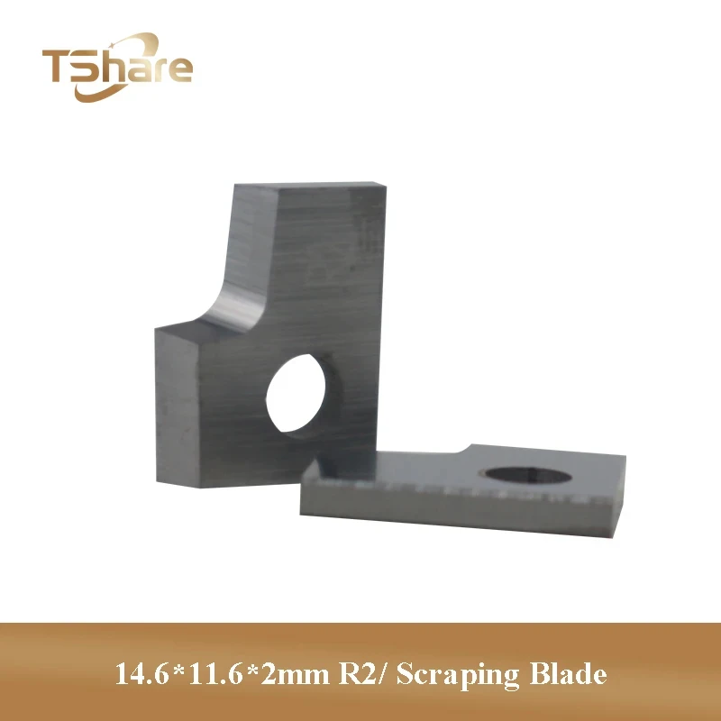 TShare 10pcs 14.6*11.6*2mm R2 Woodworking Machinery Accessoires Scraping Blade for CEHISA Edege Banding Machine
TShare 10pcs 14.6*11.6*2mm R2 Woodworking Machinery Accessoires Scraping Blade for CEHISA Edege Banding Machine