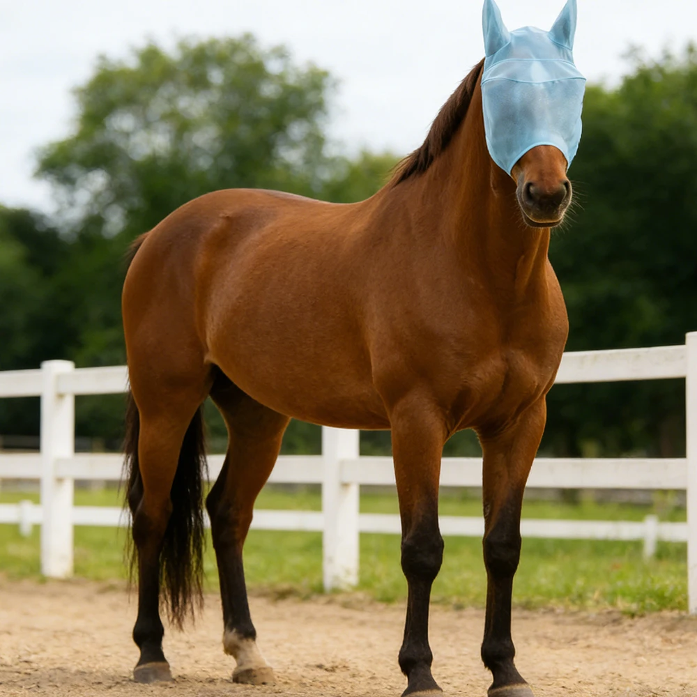 Horse Mask Summer Anti Mosquito Anti Bite Sun Shade Mesh Fabric Breathable Ear Protection Wind Sand Proof Horse Eye Mask
Horse Mask Summer Anti Mosquito Anti Bite Sun Shade Mesh Fabric Breathable Ear Protection Wind Sand Proof Horse Eye Mask