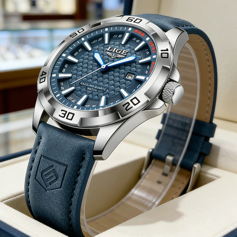 LIGE 2026 Top Luxury Watches Men Fashion Business Quartz Wristwatches Sports Waterproof Luminous Leather Mens Watch Gifts Reloj
LIGE 2026 Top Luxury Watches Men Fashion Business Quartz Wristwatches Sports Waterproof Luminous Leather Mens Watch Gifts Reloj