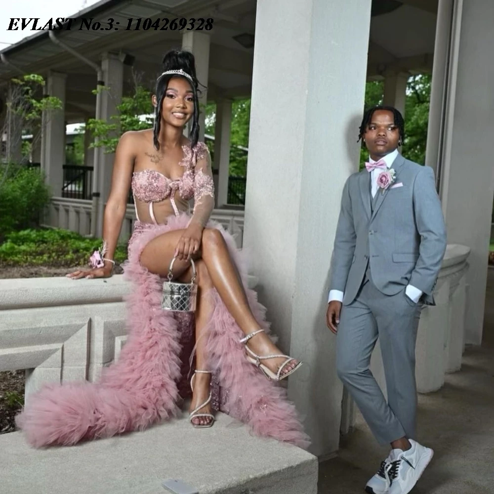 EVLAST Customized Luxury 2025 Pink Prom Dress Black Girls Rhinestone Crystal Beaded High Slit Mermaid Party Gala Gown E3P297
EVLAST Customized Luxury 2025 Pink Prom Dress Black Girls Rhinestone Crystal Beaded High Slit Mermaid Party Gala Gown E3P297
