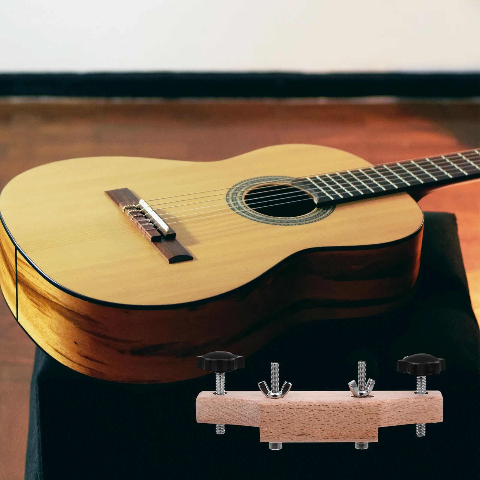 Bridge Clamp Repair Tool Durable Material Easy Installation Musical Instrument Accessory Acoustic Guitar Parts Accessories Wood
Bridge Clamp Repair Tool Durable Material Easy Installation Musical Instrument Accessory Acoustic Guitar Parts Accessories Wood