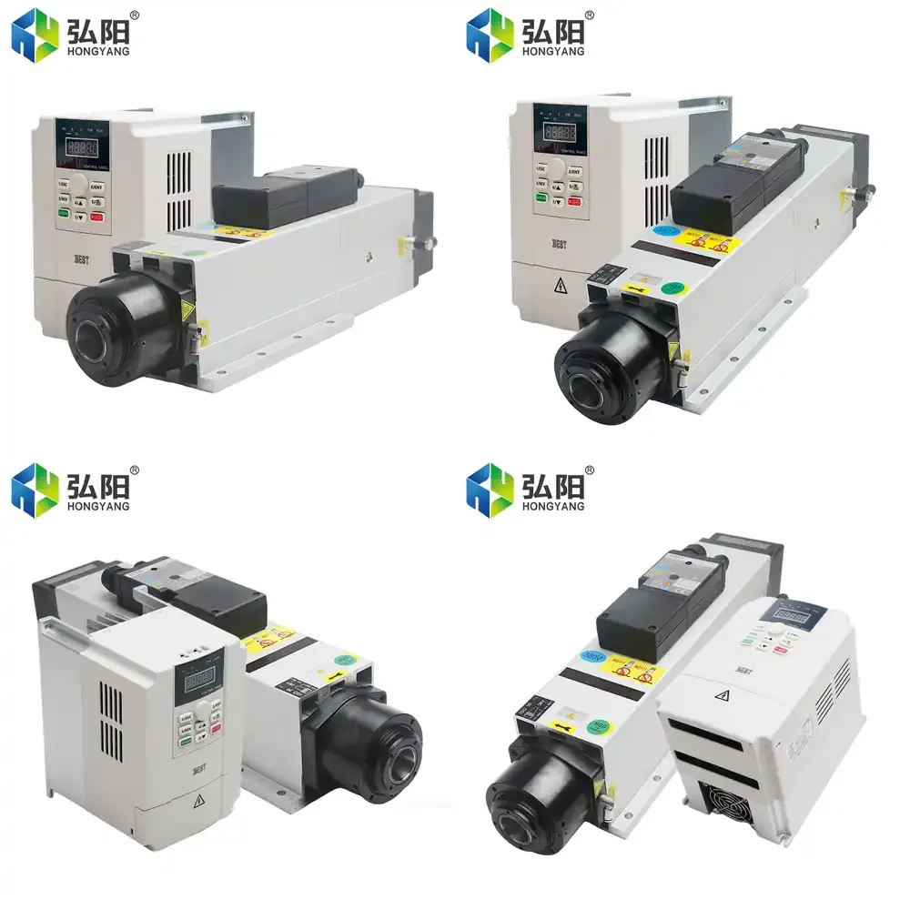 HQD 6KW 220/380V 24000RPM Air-Cooled Bearing ATC Spindle Milling Tool Changer with BEST VFD for CNC Machine
HQD 6KW 220/380V 24000RPM Air-Cooled Bearing ATC Spindle Milling Tool Changer with BEST VFD for CNC Machine