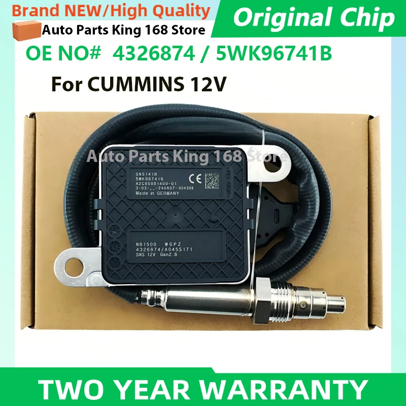 5WK96741 2872946 Original New Nitrogen Oxide NOx Sensor For Cummins Diesel Engine
5WK96741 2872946 Original New Nitrogen Oxide NOx Sensor For Cummins Diesel Engine
