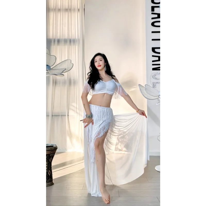 customized belly dance costume practice inspired tassel skirt mesh skirt long sexy white plus size samba carnival costumes 
customized belly dance costume practice inspired tassel skirt mesh skirt long sexy white plus size samba carnival costumes