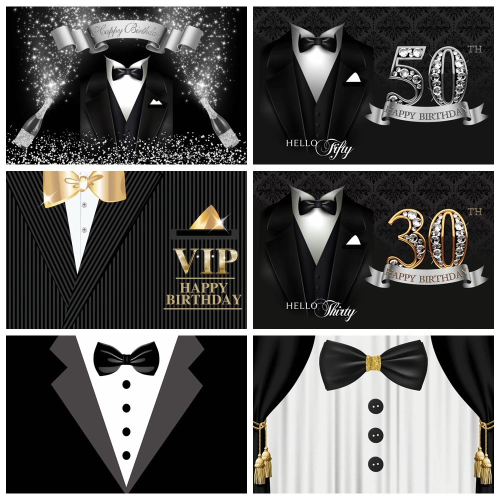 Classic Man Backdrop Black Suit Gentleman Tuxedo Bow Tie Mr Men Adult Birthday Party Decor Photography Background Photo Studio
Classic Man Backdrop Black Suit Gentleman Tuxedo Bow Tie Mr Men Adult Birthday Party Decor Photography Background Photo Studio
