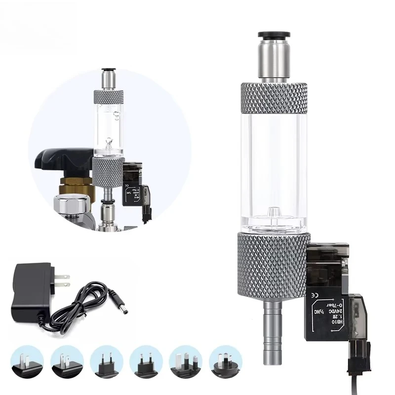 CO2 Solenoid Valve Bubble Counter Low Voltage Timer Control Accessories Use for CO2 System Equipment Pressure Reducing
CO2 Solenoid Valve Bubble Counter Low Voltage Timer Control Accessories Use for CO2 System Equipment Pressure Reducing