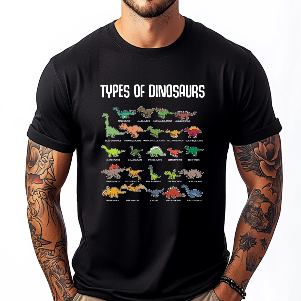 Types Of Dinosaurs Dino Fans Tyrannosaur Paleontologist Teeshirt Graphic Tshirts Men Large Size Funny
Types Of Dinosaurs Dino Fans Tyrannosaur Paleontologist Teeshirt Graphic Tshirts Men Large Size Funny