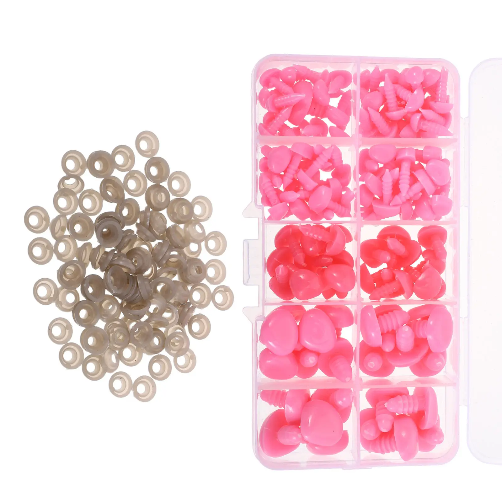 125Pcs Plastic Animal Safety for Crochet Stuffed Animals Bear Bunny Cat Dog Replacement Nose Craft Accessories
125Pcs Plastic Animal Safety for Crochet Stuffed Animals Bear Bunny Cat Dog Replacement Nose Craft Accessories