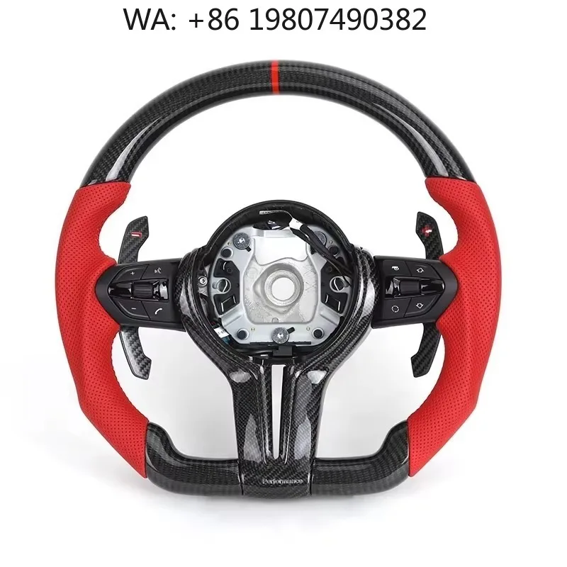 Flat Base Custom Sport Steering Wheel, M-Sport Design Leather & Carbon Fiber Mod Parts Fits 3 F10 F20 F30 F36 E89 E90 E91 E92 E9
Flat Base Custom Sport Steering Wheel, M-Sport Design Leather & Carbon Fiber Mod Parts Fits 3 F10 F20 F30 F36 E89 E90 E91 E92 E9