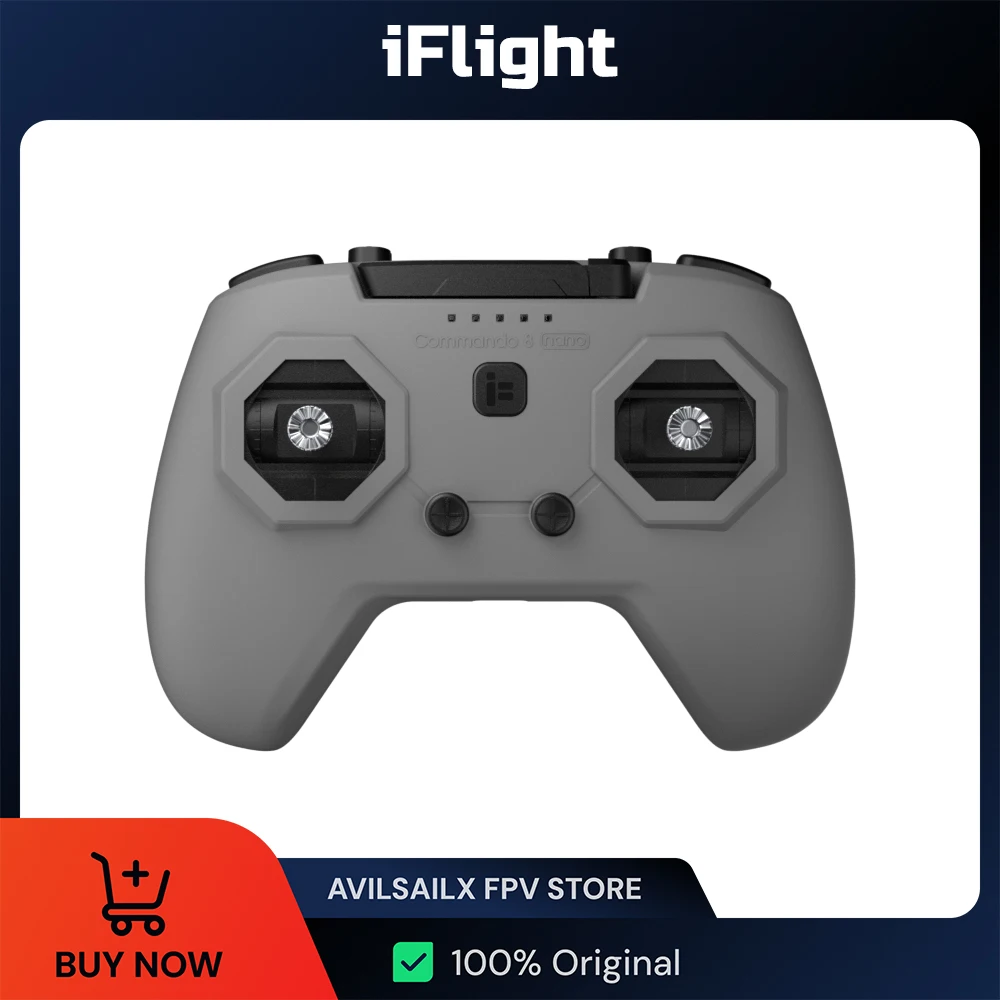 Nano Радиопередатчик iFlight Commando 8 ELRS 2,4G 100 МВт Пульт дистанционного управления, совместимый с Simulators FPV для RC Racing Drone
Nano Радиопередатчик iFlight Commando 8 ELRS 2,4G 100 МВт Пульт дистанционного управления, совместимый с Simulators FPV для RC Racing Drone