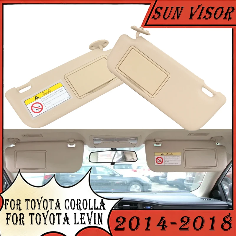 1 Pair Car Interior Sunvisor For Toyota Corolla 2014 2015 2016 2017 2018 For Toyota Levin With Mirror With lamp Front Sun Visor
1 Pair Car Interior Sunvisor For Toyota Corolla 2014 2015 2016 2017 2018 For Toyota Levin With Mirror With lamp Front Sun Visor