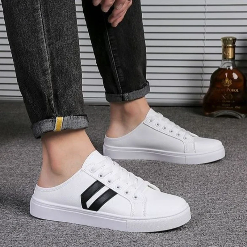 Eva Half Mules Shoes Мужские тапочки из натуральной кожи на плоской подошве 2025 Мода Веселый стиль Взрослый дизайнер Роскошные низкие цены Повседневные элегантные
Eva Half Mules Shoes Мужские тапочки из натуральной кожи на плоской подошве 2025 Мода Веселый стиль Взрослый дизайнер Роскошные низкие цены Повседневные элегантные