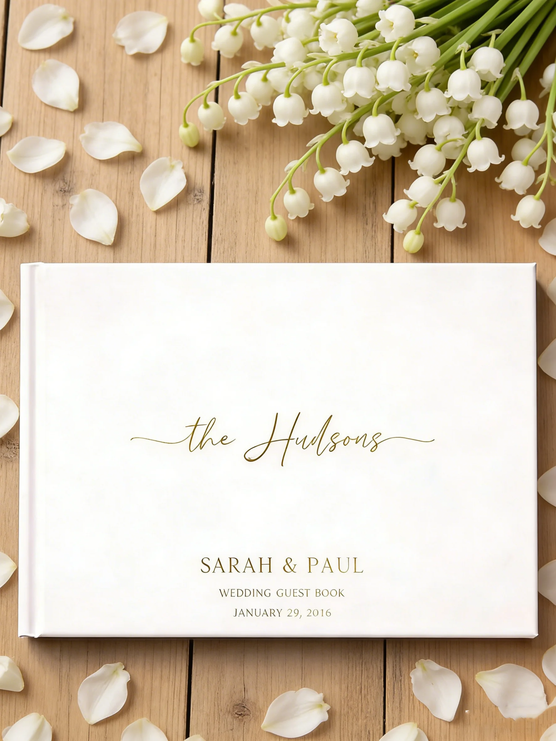 Modern Elegant Minimalist Wedding Guest Book (Gold/Rose Gold/Silver Foil), Custom Matte Ceremony Sign-In Album for Wedding
Modern Elegant Minimalist Wedding Guest Book (Gold/Rose Gold/Silver Foil), Custom Matte Ceremony Sign-In Album for Wedding