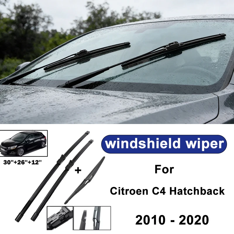 For Citroen C4 Hatchback 2010-2020 car windshield front/rear wipers, silent wiper blades,car blade brush accessories
For Citroen C4 Hatchback 2010-2020 car windshield front/rear wipers, silent wiper blades,car blade brush accessories