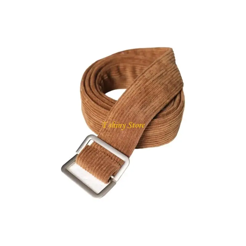 N58F Comfortable Waist Belt Corduroy Waistband Belt For Jeans Casual Pants Retro Look
N58F Comfortable Waist Belt Corduroy Waistband Belt For Jeans Casual Pants Retro Look