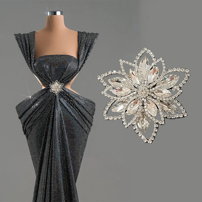 3D Wire Flower Rhinestone Leaf Yarn Bridal Wedding Brooch Applique for Bride Prom Birthday Party Clothing Accessories
3D Wire Flower Rhinestone Leaf Yarn Bridal Wedding Brooch Applique for Bride Prom Birthday Party Clothing Accessories
