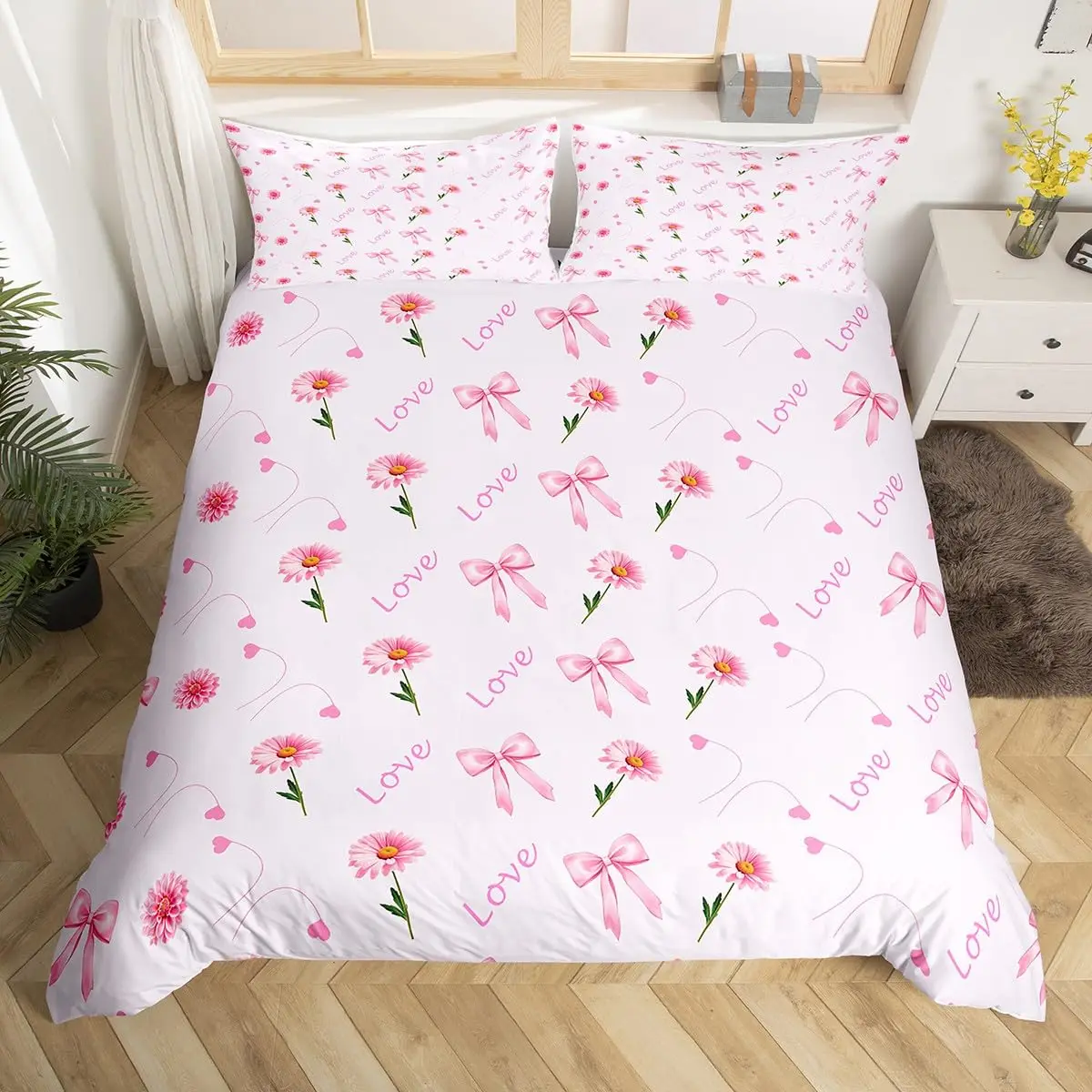 Полноразмерный пододеяльник Dream Fairy с мультяшным бантом и романтическим цветком, состоящий из трех частей, розовый мягкий пододеяльник в стиле принцессы
Полноразмерный пододеяльник Dream Fairy с мультяшным бантом и романтическим цветком, состоящий из трех частей, розовый мягкий пододеяльник в стиле принцессы