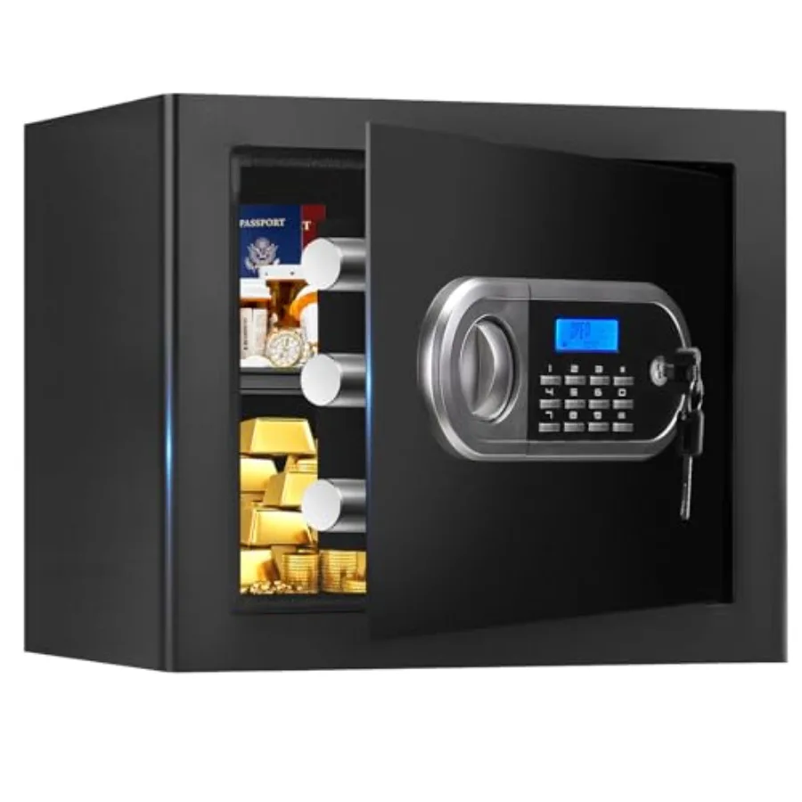 Small Fire Proof Safe for Home Documents, Anti-theft Safes for Home Use Fire and Water Proof with Combination Lock, Smart Alert
Small Fire Proof Safe for Home Documents, Anti-theft Safes for Home Use Fire and Water Proof with Combination Lock, Smart Alert