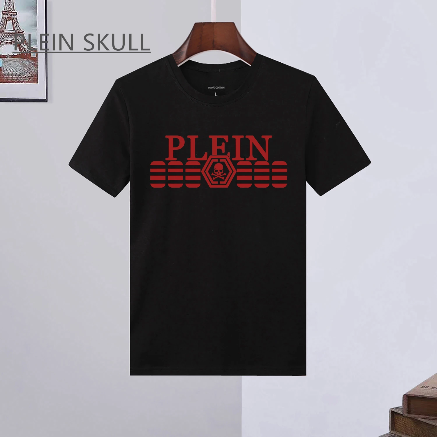 PLEIN SKULL Men's T-shirt Breathable Fitness Summer Hip Hop Punk Short Sleeve Top Round Unisex Sports Trend Neck Tee
PLEIN SKULL Men's T-shirt Breathable Fitness Summer Hip Hop Punk Short Sleeve Top Round Unisex Sports Trend Neck Tee