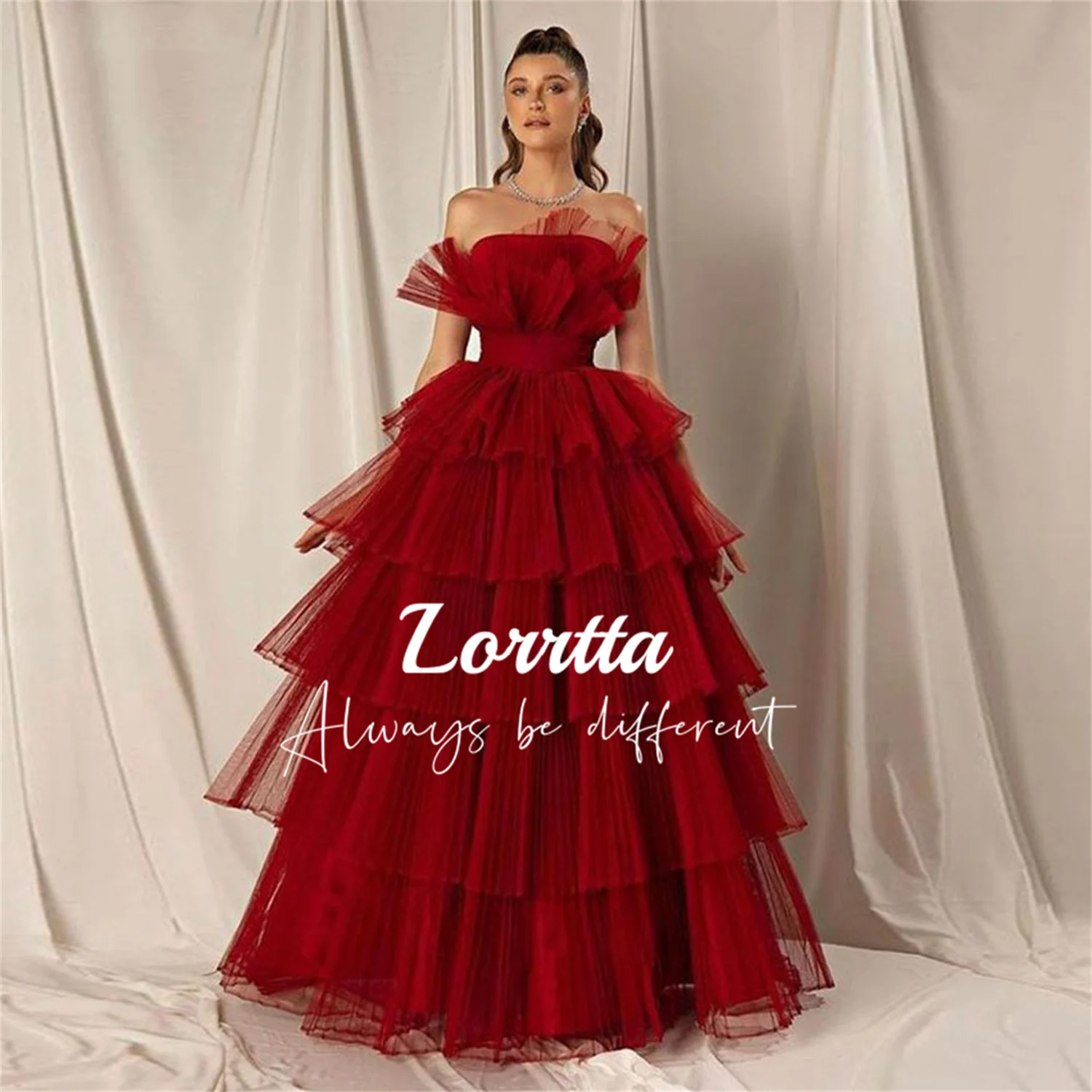 Lorrtta Burgundy Layered Ball Gown Strapless Off-the-shoulder Organza Dresses for Prom Long Sleeve Dress Wedding Special Events
Lorrtta Burgundy Layered Ball Gown Strapless Off-the-shoulder Organza Dresses for Prom Long Sleeve Dress Wedding Special Events