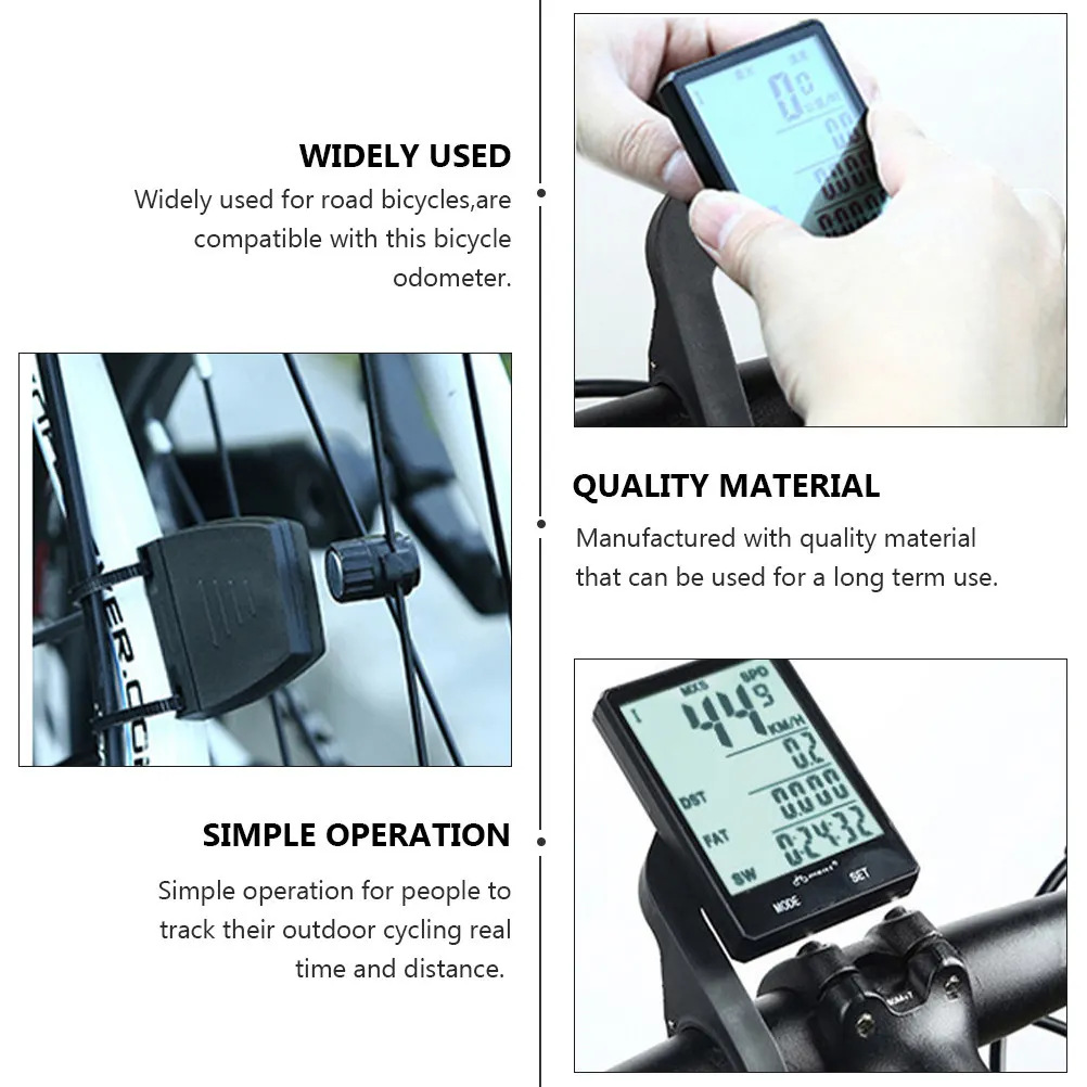 Waterproof Wireless Bike Odometer for Mountain Road Folding Dirt and Stationary Bikes with Backlight Secure Bracket Real Time
Waterproof Wireless Bike Odometer for Mountain Road Folding Dirt and Stationary Bikes with Backlight Secure Bracket Real Time