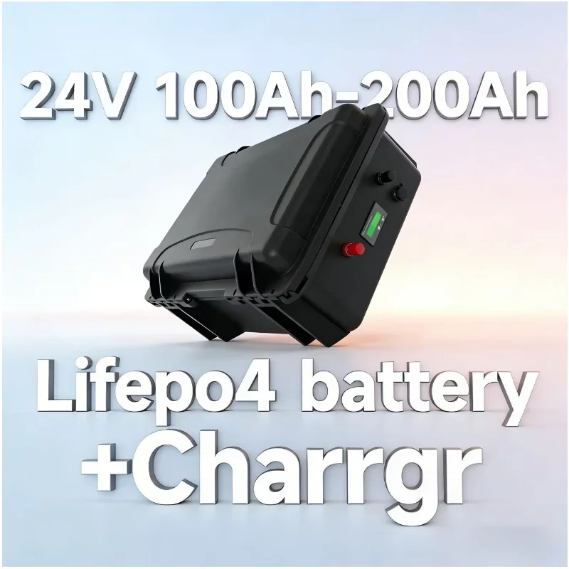 Deep Cycle 24V LiFePO4 Battery 100Ah-200Ah Built-in BMS with Charger for Boat Propeller
Deep Cycle 24V LiFePO4 Battery 100Ah-200Ah Built-in BMS with Charger for Boat Propeller