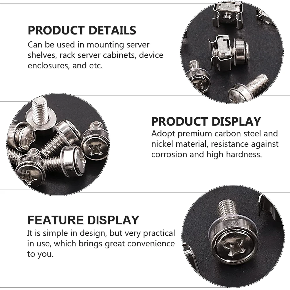 1 set Screw Set Cage Nuts Rack Mount Screws Server Carbon Steel Mounting Nuts Galvanized Corrosion Resistant Square for Server
1 set Screw Set Cage Nuts Rack Mount Screws Server Carbon Steel Mounting Nuts Galvanized Corrosion Resistant Square for Server