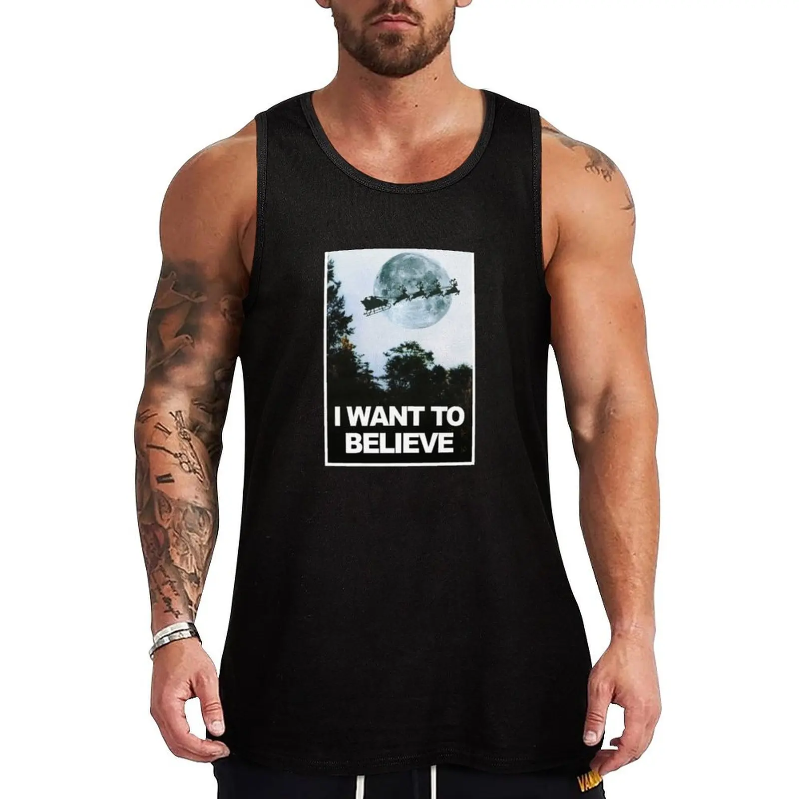 I want to believe... in Santa Tank Top Funny Print Tank Top Humor Graphic Sleeveless Shirt
I want to believe... in Santa Tank Top Funny Print Tank Top Humor Graphic Sleeveless Shirt