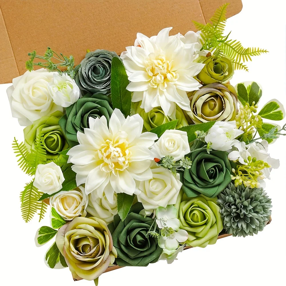 Artificial Flower Combo Box Set For DIY Wedding Bouquet Centerpiece Bridal Shower Party
Artificial Flower Combo Box Set For DIY Wedding Bouquet Centerpiece Bridal Shower Party