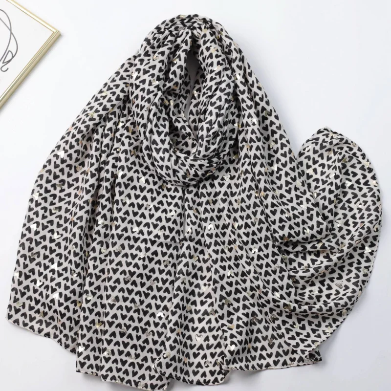 Шарф с золотой фольгой и сердечком, шарф с живым принтом, осень-зима, унисекс, универсальный теплый шарф, шаль
Шарф с золотой фольгой и сердечком, шарф с живым принтом, осень-зима, унисекс, универсальный теплый шарф, шаль